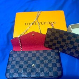 Luxury purse with small wallet